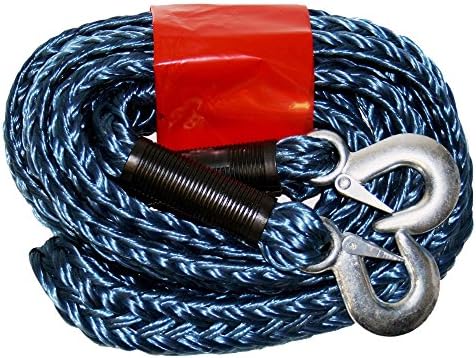 AUTONIK 122020 Towing rope 5t, zipperbag 3,5 m, with hook-random color