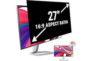 salipt 68,6 cm (27 Zoll) Computer-Sichtschutzfilter für 16:9-Breitbild-Display, Bildschirm-Privatspionagefilter, blendfrei, blaues Licht, blockierende Displayschutzfolie (B x H): 598 x 337 mm