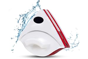 JIEYUCHU Limpia Cristales Magnético, Profesional Limpiacristales, con Doble Lateral para Ventanas de 15-24 mm, Cepillo de Limpieza de Vidrio de Lado con Cuerda Anti-caída