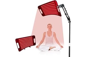 Cabpay Red Light Panel for Face and Body, Infrared Light Lamp with Stand Led 660nm Red Light-850nm Infrared Light Device for Full Body