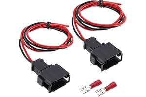 OTOTEC 2 szt. zamiennik przewodu przedniego głośnika samochodowego kompatybilny z BMW serii 3 E46 1998-2006 wiązka przewodów głośnika samochodowego doskonały adapter 40 cm