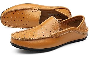 DSJJ Chaussures en Cuir pour Hommes Casual Bateau Sneaker Non-Slip Durable Respirant Mocassins, Mocassins et Loafers Homme