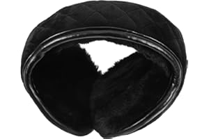 VORCOOL Folding Earmuffs Fleece lined Warm Earmuffs Ear Warmer Fall Winter for Men Women (Black)