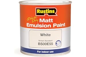 RUSTINS Matt Emulsion Paint White 250ml