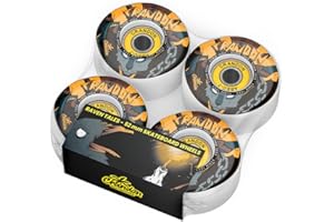 Crandon Pack de 4 Ruedas Profesionales para Skateboard/Skate/Monopatín/Patinetes 52 mm x 32 mm dureza (100A)