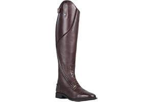 QHP Tamar - Stivali da equitazione da donna, in pelle, modello normale