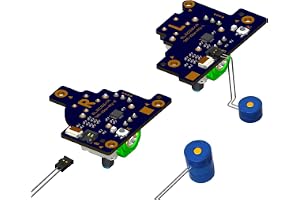 ElecGear TMR Joystick Ersättning till Xbox ROG Ally, PCB-modul för vänster och höger Styrspak med MCU-självkalibrering, Repar