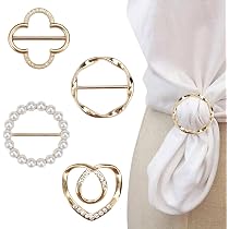 Nogeqi 10 Stück T Shirt Clip Schnalle, Schalspange Produktbild-Vorschau 6