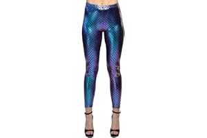 Boland - Leggings Meerjungfrau, Schuppenmuster, Unterwasserwelt, Kostüm, Mottoparty, Karneval, JGA