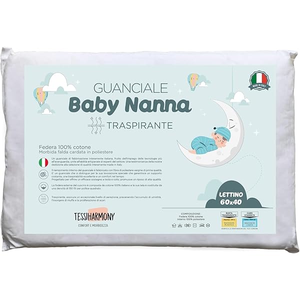 Guanciale Culla Ultra Fresh Antiacaro | 20x30 Cm, Anallergico, Antibatterico, Certificato Oeko-Tex - Foto 5