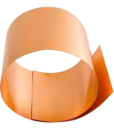 Feuille De Cuivre Pur 0,5 Mm Épaisseur - Largeur 40 Mm Longueur 1000 Mm Pour Bricolage Et Pro