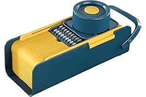 JIMENA Y SUS COSAS Cortador Manual de Verdura, Fruta y Patata. Acero Inoxidable. Mandolina de Cocina Multiusos para Elaborar Platos Originales. Accesorios para diferentes tipos de corte.