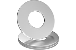 GUEEYUAW 100 piezas Arandelas M5 x 15mm, Acero inoxidable 304 A2 V2A DIN 9021 Arandelas Planas