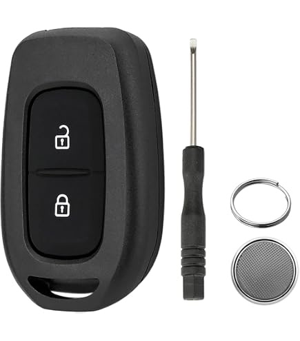 2x Autoschlüssel-Gehäuse 2 Tasten Mit 4 Mikrotastern – Passend Für Opel, Dacia, Renault, Nissan (Movano, Duster, Vivaro, Trafic)