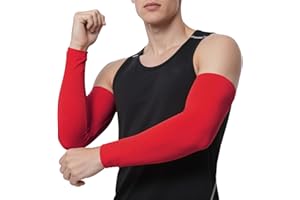 TOPTIE 1 Pair Arm Sleeves for Men Women Arm Compression Sleeve for Football Basketball Volleyball