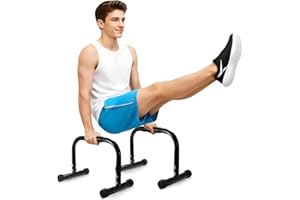 SWETFELA 2 Pieces Parallettes Bars, Push Up Bars, Dip Bars, Calisthenics Equipment, Non-Slip, Heavy-Duty, for Handstand, Planche, Dips, Home Gym, Outdoor, Fitness Studio