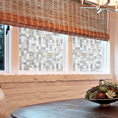 CottonColors statische 3D Fensterfolie, ohne Klebstoffe Sichtschutzfolie, Dekofolie, keine Phthalate, umweltfreundlich, 3 x 6,5 ft. (90 x 200 cm) - 2