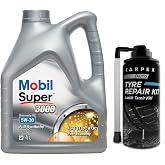 Mobile Super 3000 X1 Formula FE 5W30 Engine Oil 4 L + 00120 Carpex Tire Repair Kit