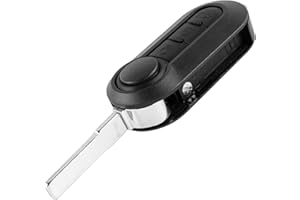 COEKI 3 Buttons Car Key Fob Cover Replacement, Remote Key Case Shell for Fiat 500 Peugeot Citroen Brava Bravo Evo Grande Doblo Ducato Panda Punto