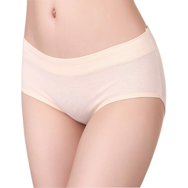 Confezione Da 5 Slip Donna In Cotone, Intimo A Vita Alta