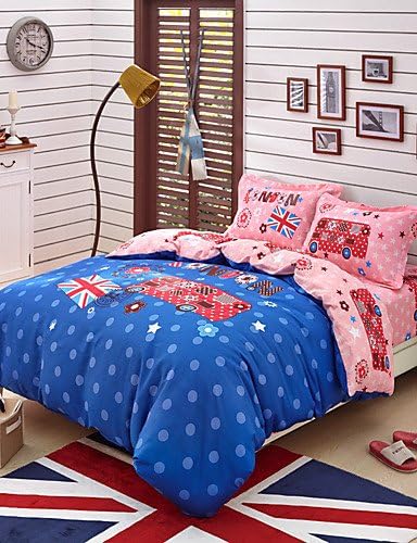 X&amp;L Cars print duvet cover Sets 100% Cotton Bedding Set Queen/Double/Full Size , queen