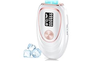 ‎HAARLOSY Haarlosy IPL Geräte Haarentfernung Laser mit Kühlfunktion, Schmerzfreie 5 Energiestufen 999,900 Lichtimpulse Haarentfernungsgerät für Damen Männer Gesicht Achseln Beine Körper (Weiß)