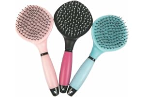HKM 70280141 - Spazzola per criniera e Coda con Impugnatura in Gel, Misura M, Colori Assortiti