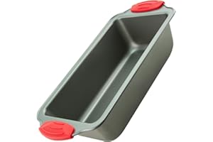 Boxiki Kitchen Teglia in acciaio antiaderente per pane alla banana, teglia per pagnotta premium da 8,5 pollici con rivestimento facile da pulire e rilascio rapido