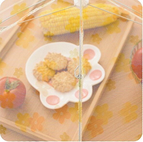 wjkuku Creative Home Innendekoration Lace Print Utility Gaze Faltbarer Regenschirm Abdeckhaube Mehrzweck Küche Supplies - 5