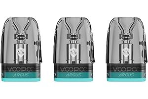 THE JUICE FELLAS Voopoo Argus Top Fill Cartridge V2 Compatible with Argus Pod Series 2ml Pack of 3 Top-Fill Design Leak Proof Magnetic Connection - No Nicotine (1.0ohm XL)