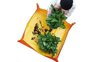 vellichor 100 cm x 100 cm Gartenmatte Umtopfmatte Indoor Gardening Umpflanzpflanze wasserdicht faltbar