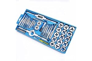 Profesyonel 40 Parça Kılavuz ve Pafta Seti, Metal İşleme Takımı