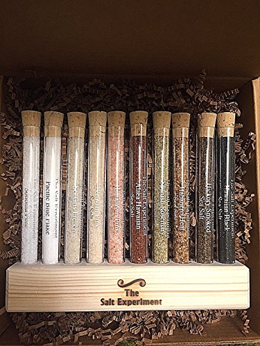 Gourmet Salt Sampler - Sea Salts from Around The World - 10 Test Tube Gift Set