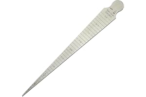 RIVERWELD Salge Gauge Gauge sia pollici laterali sia gamma massima metrica: intervallo di 15 mm minuto: 1,0 mm Misurare il foro del foro di saldatura del foro di saldatura