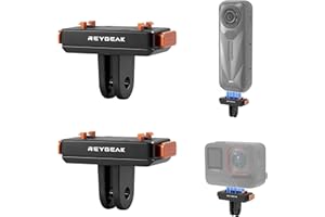 REYGEAK Magnetische Schnellwechselhalterung für Insta360 Ace/Ace Pro/Ace Pro 2/X5, Besser als das Original Magnetische Adapterhalterung (2 Stück)