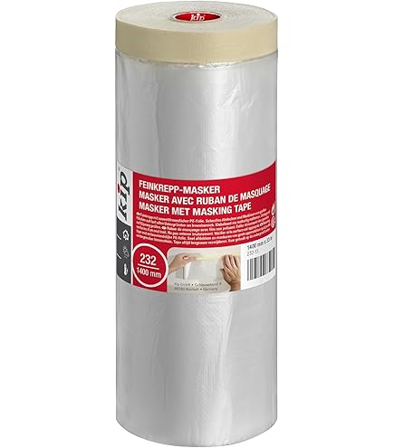 Kraft Paper Rolls Pre Taped Masking Film For Painting Car Masking Paper Furniture Protection - View #4