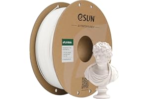 eSUN Filamento per Stampante 3D PLA Opaco Aggiornato, Filamento PLA Opaco da 1.75mm, Precisione Dimensionale +/- 0.02mm, Bobina da 1kg Filamento per Stampa 3D per Stampanti 3D, Bianco Latte Opaco