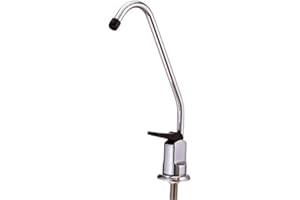 WATER FILTER MAN LTD Robinet de filtre à eau compatible avec les kits de filtre Water Gem et Liff - Filetage de 12 mm de diamètre avec raccord de tuyau 1/4" (6,35mm) intégré