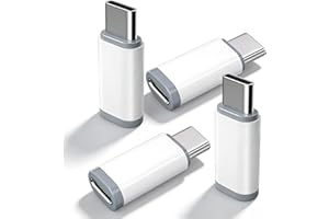 4 Pack iPhone to USB C Adapter for Lightning Female to Type C Male Connector Adaptor Only Support Charging & Data Sync Compatible with iPhone 17/16/15 Pro Max Plus, iPad/Air, Galaxy, Not for Audio/OTG
