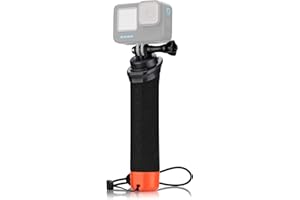 Lammcou Empuñadura Flotante, Mango Flotante Impermeable Go Pro Handler para Buceo, monopié, Floating Hand Grip para Hero 12 11 10 9 Go3 X3 Accesorios