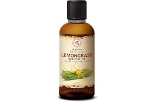 Eterisk Citrongräsolja 100 ml - Cymbopogon Flexuosus - Naturlig Doftolja - för Diffuser och Aromalampa - Bastu - Hem & Rum - Aromaterapi - Fräsch Doft - Luftfräschare