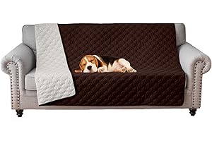 RAPRAP 100% Waterproof Dog Bed Cover and Pet Blanket, 52X82in Washable Non-Slip Dog Mat for Couch Sofa Bed Pets,Brown,52 * 82inch