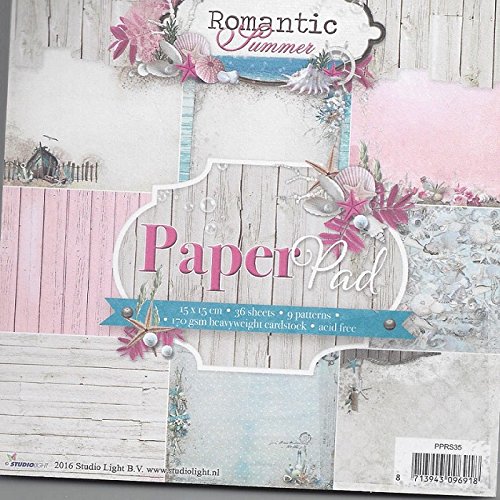 Studio Light Romantic Summer NR 35 Papier Pad, mehrfarbig