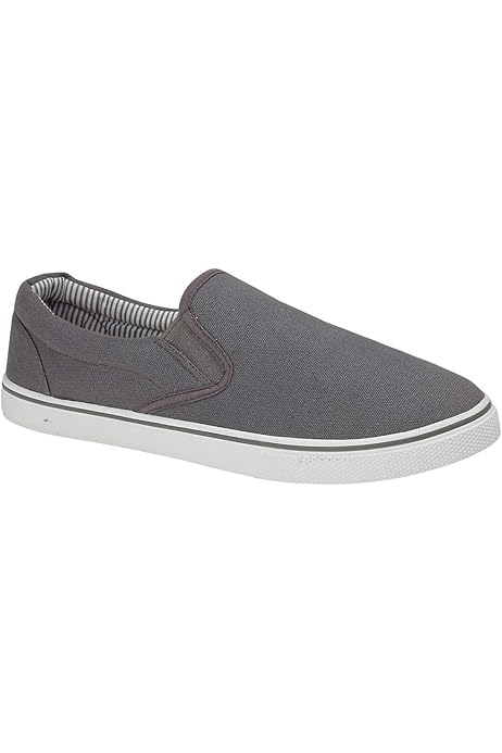 canvas slip on plimsolls