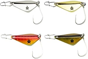 FISHN Set di Cucchiai per Trota - Stanza, 5 Grammi, 3 cm, Esca per Pesca di Trota, Salmerino e Persico (4 Pezzi)