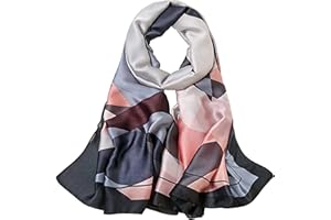WEIGEER Silk Scarf Women Sciarpa di seta da donna, scialle fazzoletto per lunga sciarpa leggera, da spiaggia, cintura vintage scialle Christmas Decorations Scarf Belt Butterfly Shawl