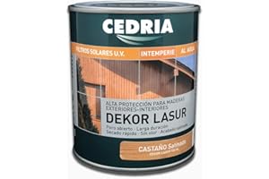 CASTAÑO Lasur protector madera exterior al agua Cedria Dekor Lasur 750 ml