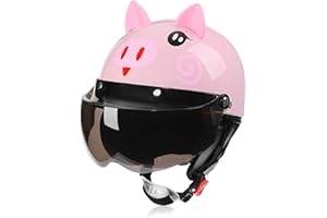 Galatée Casco de Bici para Niños Patinetes Eléctricos Riciclos Skateboarding y Bicis, Viene con una Cálida Bufanda y Visera de Protección Facial