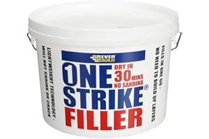 Everbuild ONE2 One Strike Multi-Purpose Ready To Use Filler, White, 2.5 Litre (Packaging may vary)