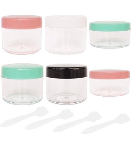 10 Barattolini Plastica 10 Ml EIR - Con Tappo, Per Cosmetici, Vernici, Viaggio, Colore Bianco - Foto 7